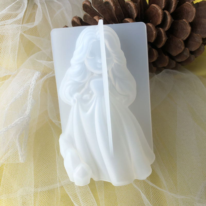 Candle Making Supplies For Beginners - 3D Cute Princess Silicone Candle Mould