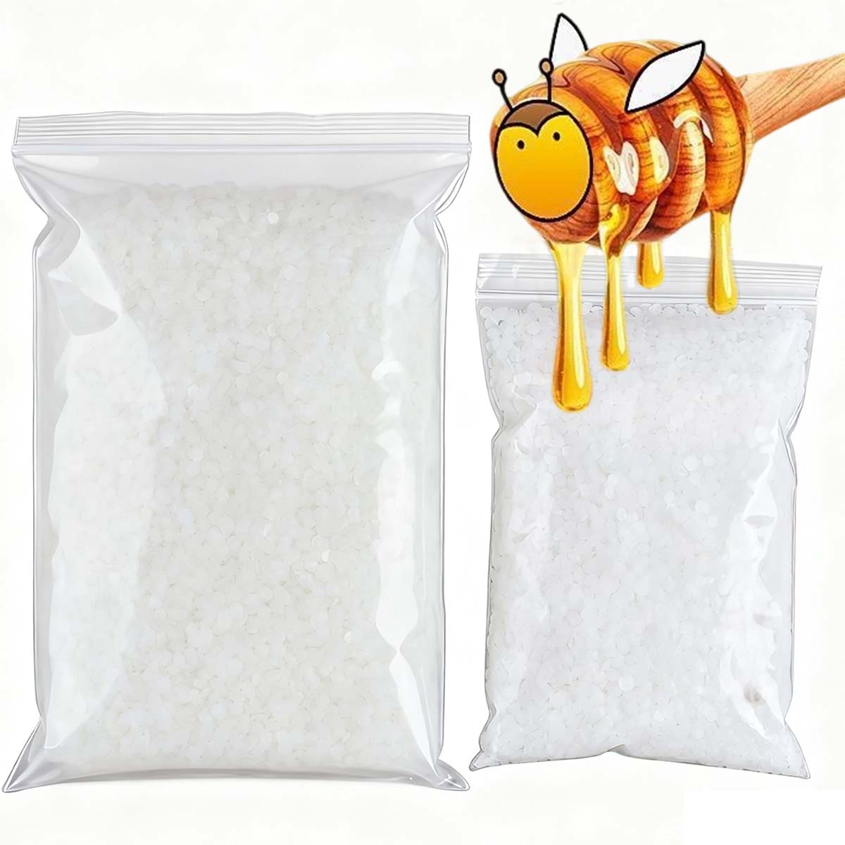 Candle Supplies Shop - 200g-1000g White Beeswax Pure Natural Granular