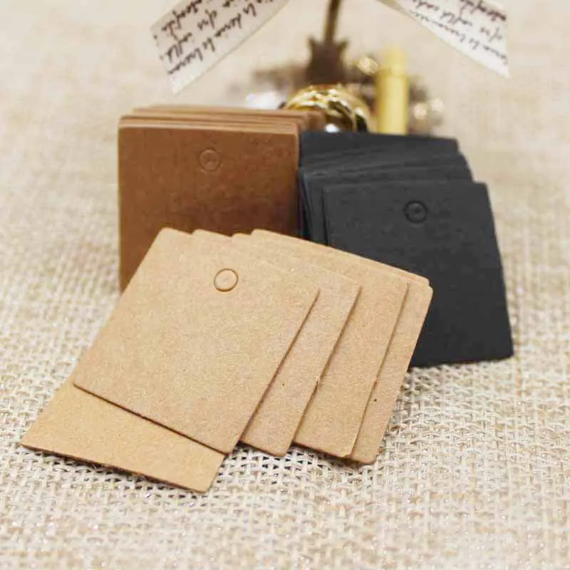 100pcs 2.5*2.5cm Small Size sq - Kraft Hang Tag recension och pris