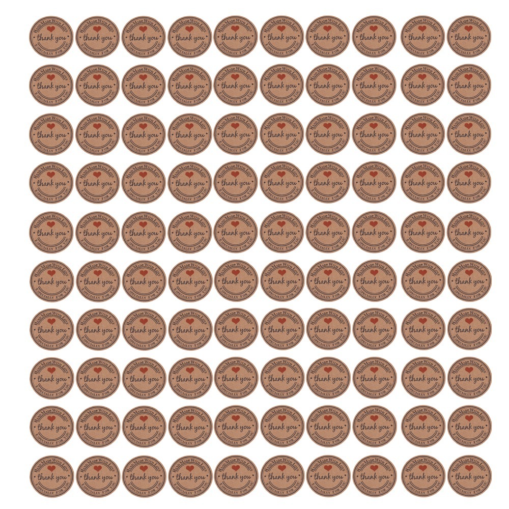 100pcs Price Tag Brown Handmad - Kraft Hang Tag recension och pris