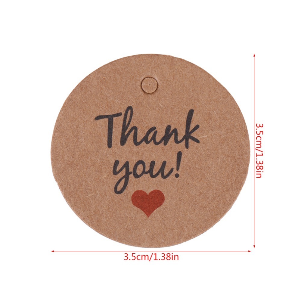 100pcs Price Tag Brown Handmad - Kraft Hang Tag recension och pris