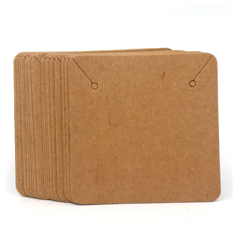 50PCS 5x5cm Blank Kraft Paper  - Kraft Hang Tag recension och pris
