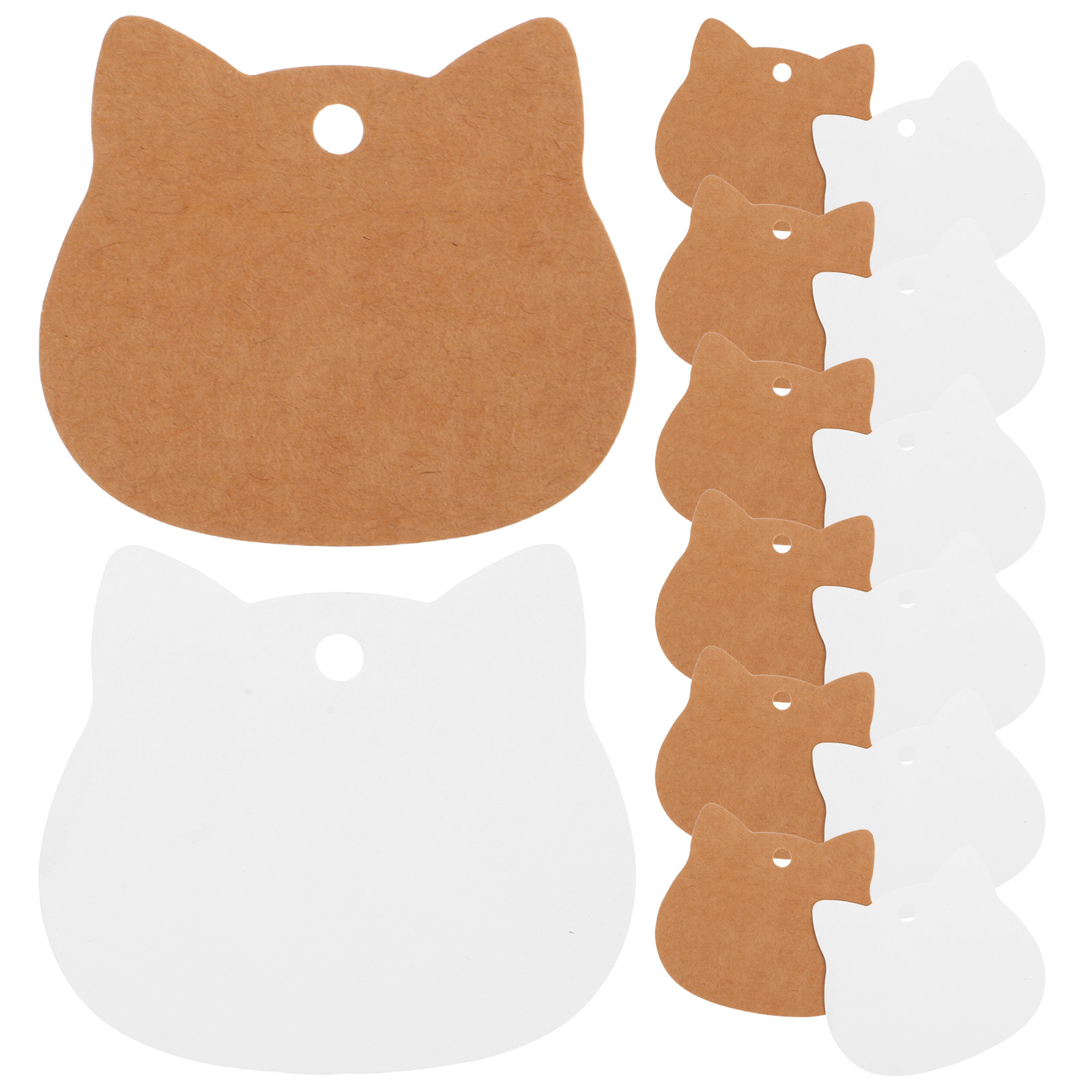 200Pcs Cat Head Kraft Paper Ta - Kraft Hang Tag recension och pris