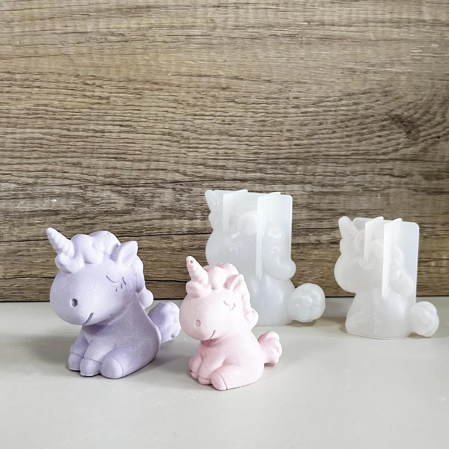 3D Geometric Silicone Unicorn  - Candle Making Supplies For Beginners recension och pris