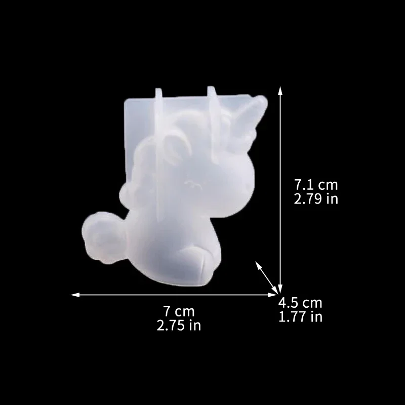 3D Geometric Silicone Unicorn  - Candle Making Supplies For Beginners recension och pris