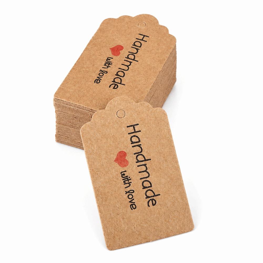 100pcs Handmade Kraft Paper Ha - Kraft Hang Tag recension och pris