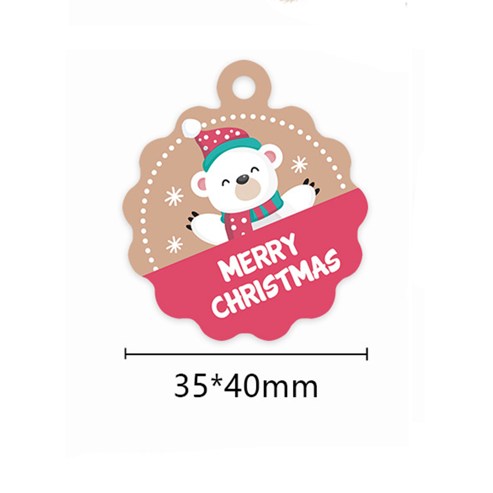 100pcs Merry Christmas Tags Kr - Kraft Hang Tag recension och pris