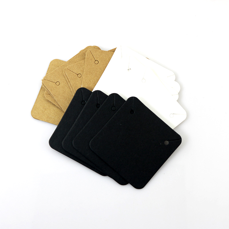 50PCS 5x5cm Blank Kraft Neckla - Kraft Hang Tag recension och pris