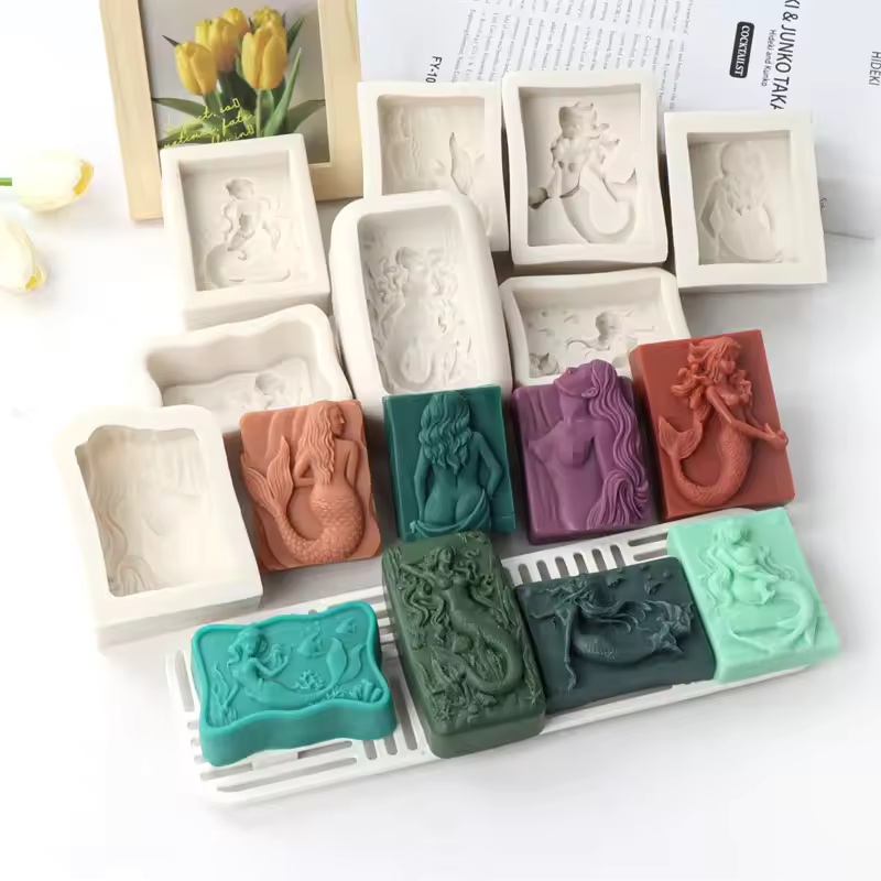 Rectangle Ocean-Style 3D Merma - Candle Making Supplies For Beginners recension och pris