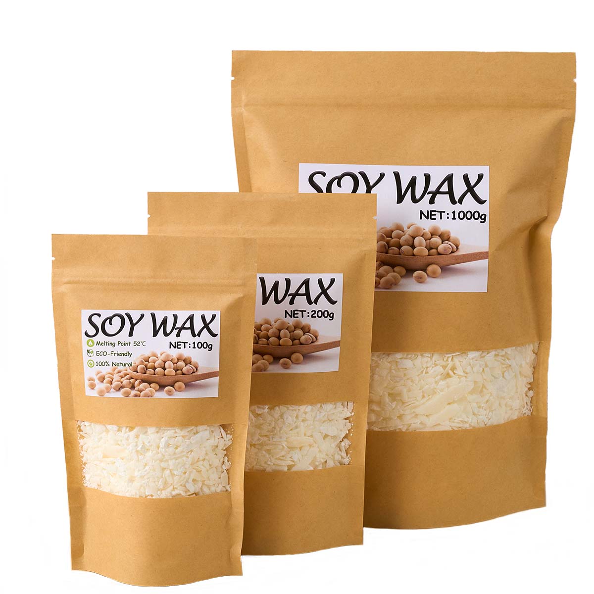1 Pounds Pure White Soy Wax Fo - Candle Supplies Shop recension och pris