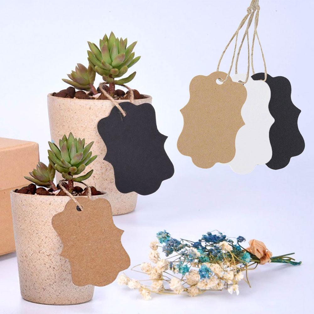 For Fun 100PCS Kraft Paper Tag - Kraft Hang Tag recension och pris