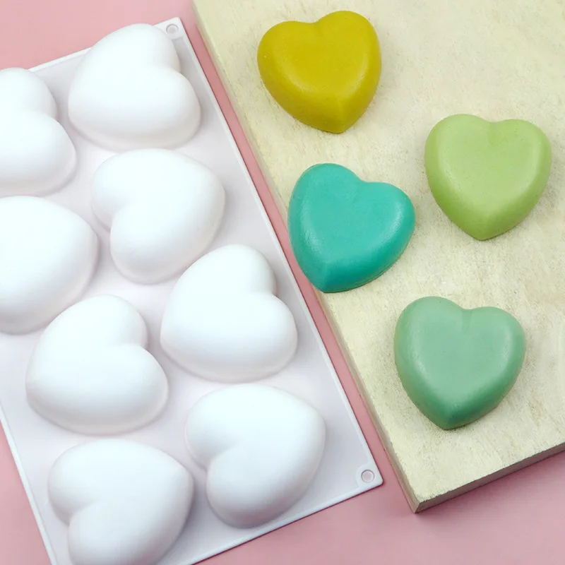 Love Heart Silicone Soap Mold  - Candle Making Supplies For Beginners recension och pris