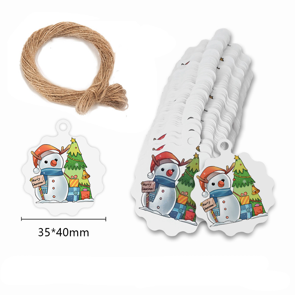 Merry Christmas Tags Kraft Pap - Kraft Hang Tag recension och pris