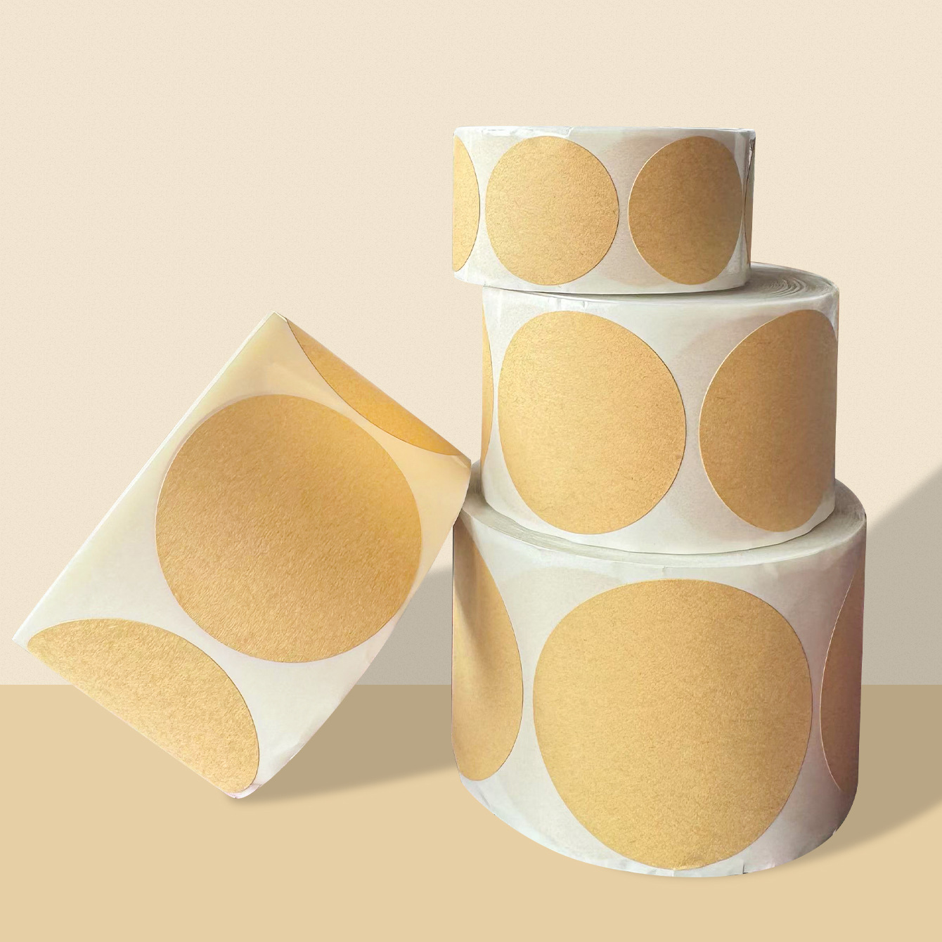 2.5/3.8/4.5/5cm 500PCs/Roll Kr - Kraft Hang Tag recension och pris