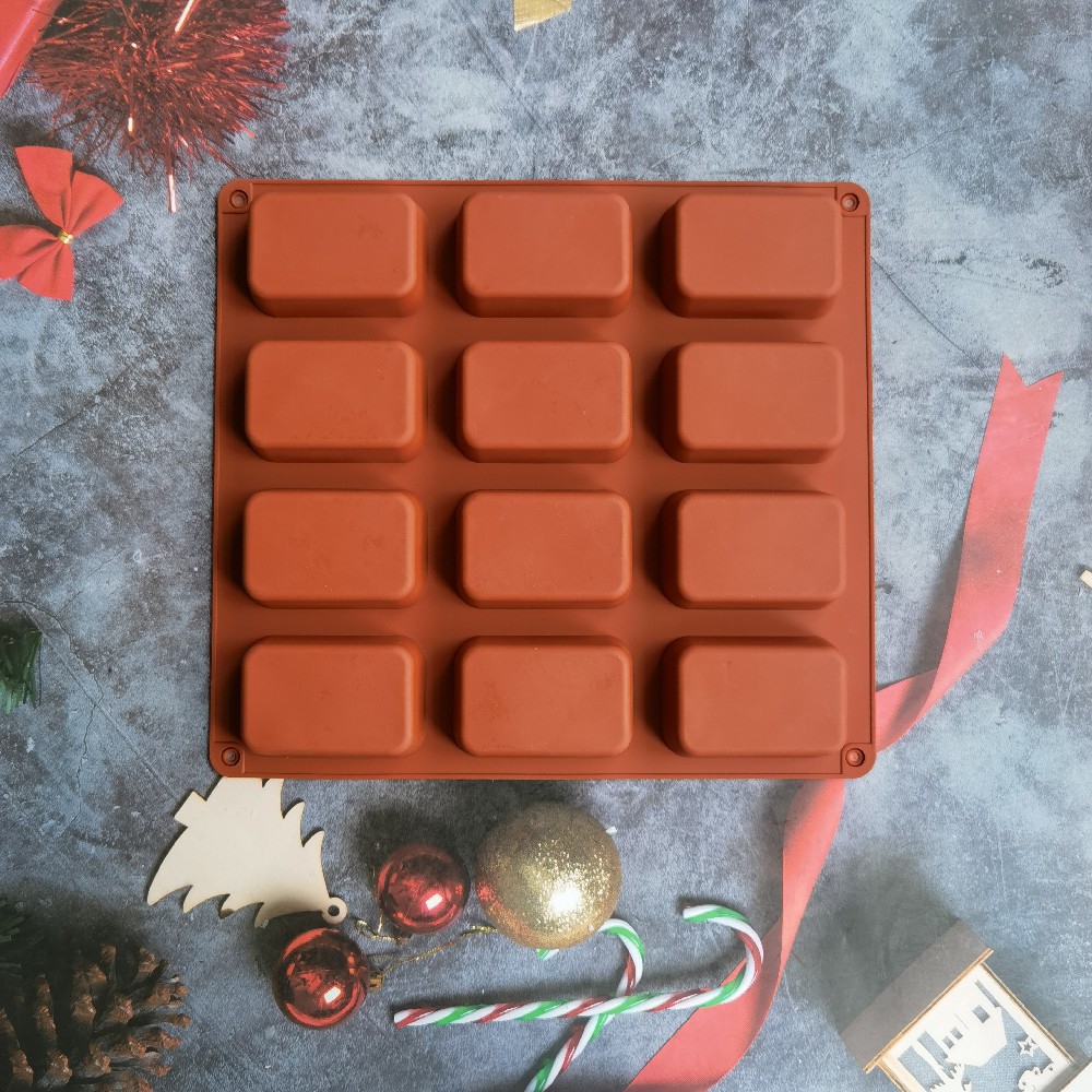 12 Cavity Square Silicone Soap - Candle Making Supplies For Beginners recension och pris