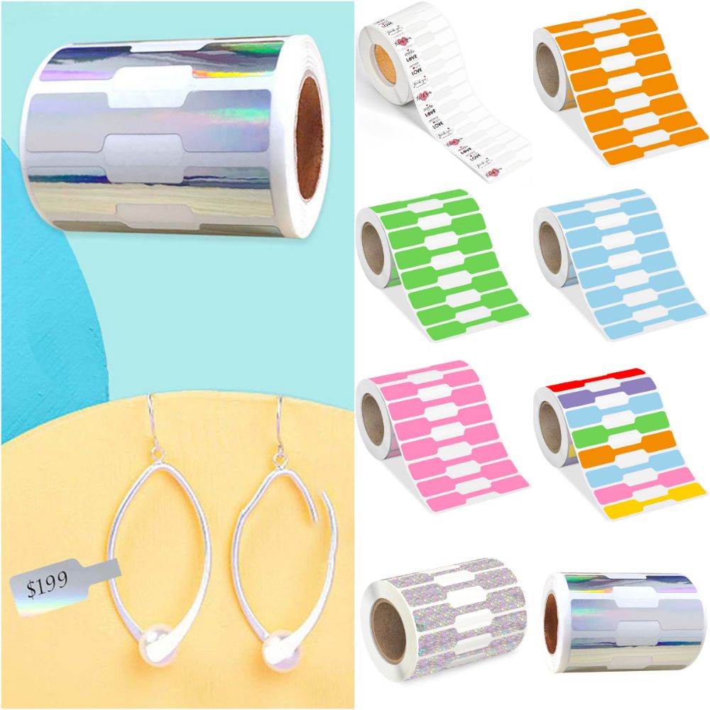 500PCS Multicolor Jewelry Pric - Kraft Hang Tag recension och pris
