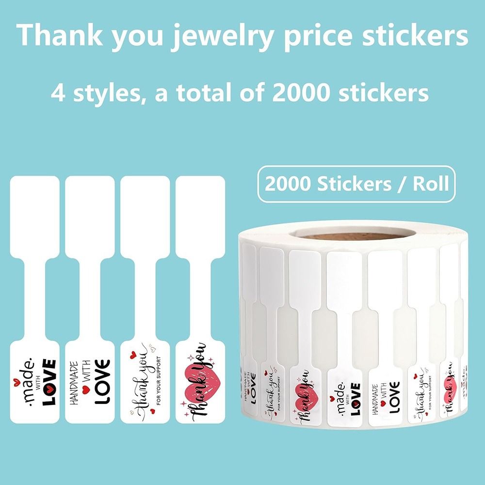 500PCS Multicolor Jewelry Pric - Kraft Hang Tag recension och pris