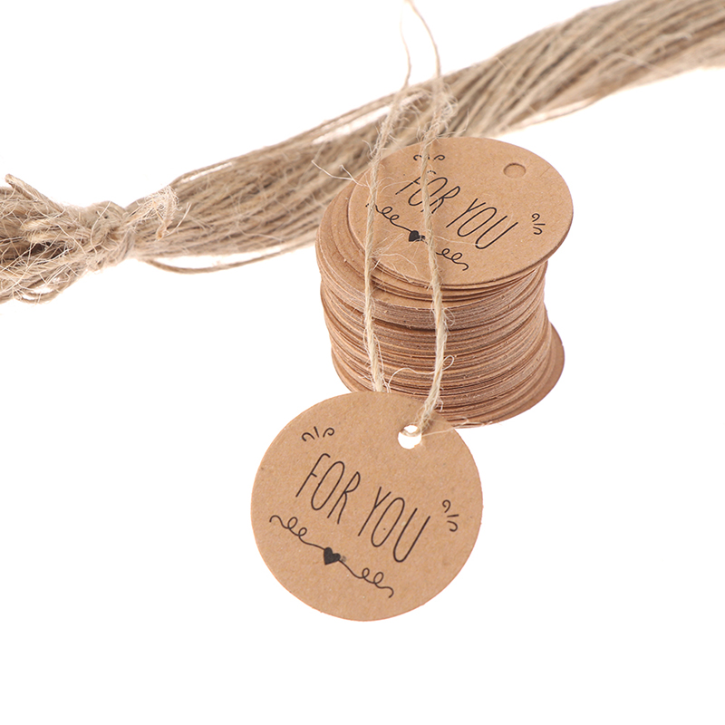 100Pcs Kraft Paper Hang Tag fo - Kraft Hang Tag recension och pris