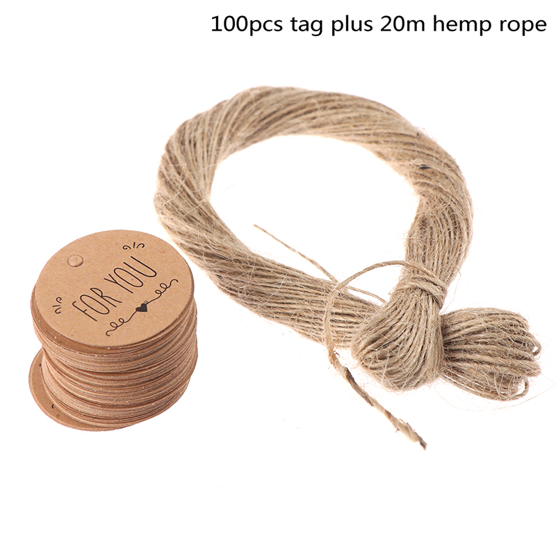 100Pcs Kraft Paper Hang Tag fo - Kraft Hang Tag recension och pris