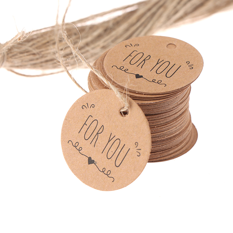 100Pcs Kraft Paper Hang Tag fo - Kraft Hang Tag recension och pris