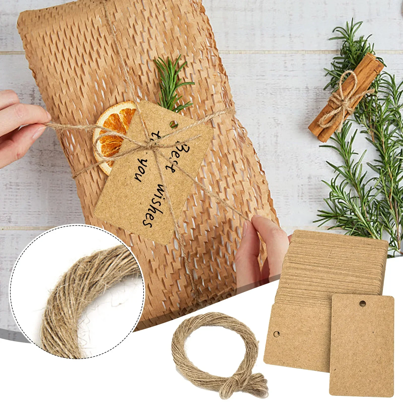 Kraft Paper Tags 100 PCS Kraft - Kraft Hang Tag recension och pris