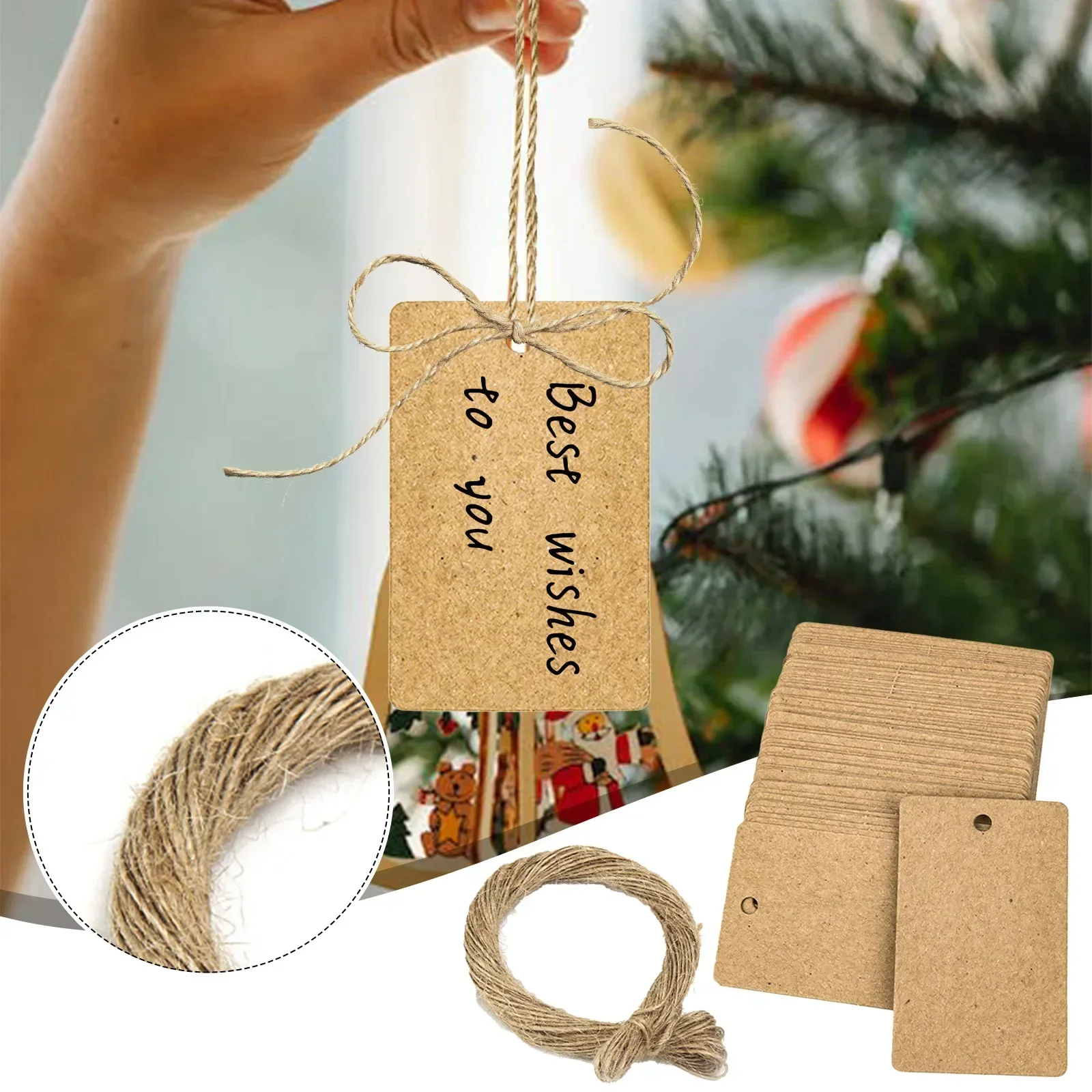 Kraft Paper Tags 100 PCS Kraft - Kraft Hang Tag recension och pris