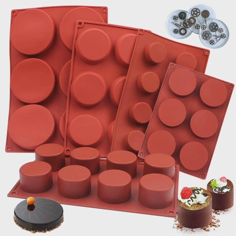 Round Silicone Soap Mold DIY H - Candle Making Supplies For Beginners recension och pris