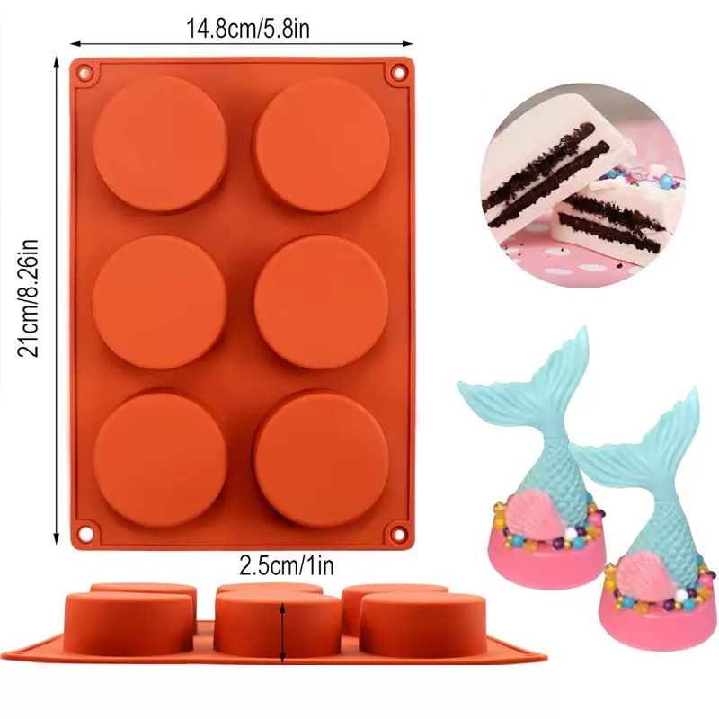 Round Silicone Soap Mold DIY H - Candle Making Supplies For Beginners recension och pris
